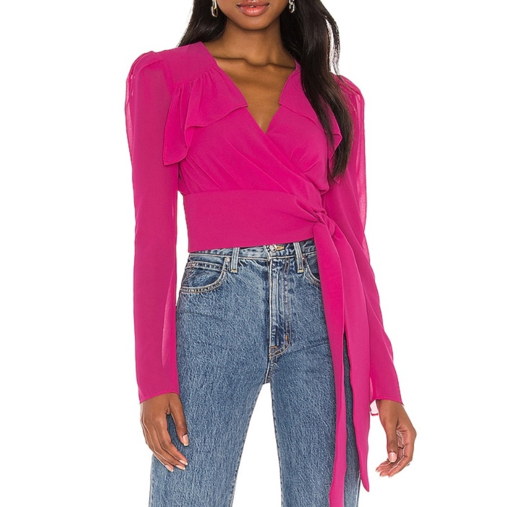 FINAL SALE REVOLVE - NBD fuchsia top